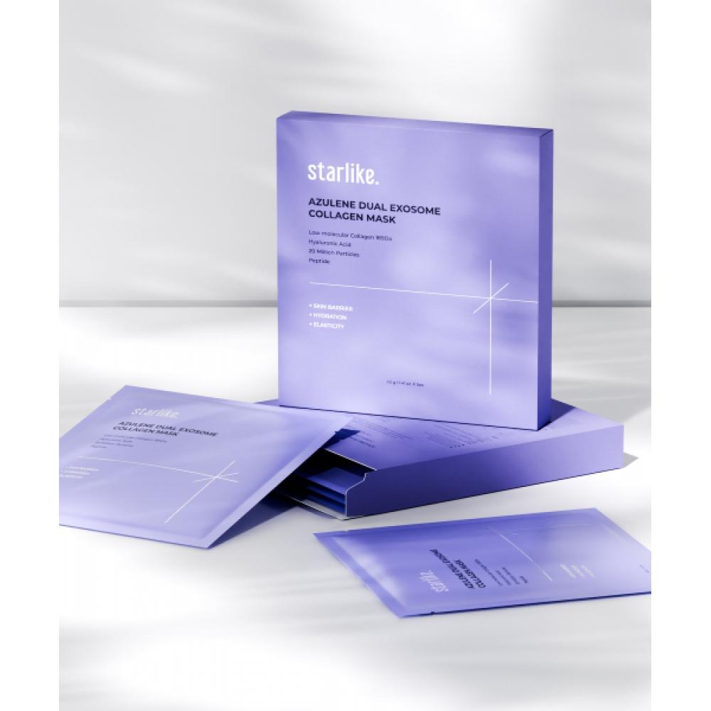 Starlike Azulenowa Podwójna Maska Egzosomowa Kolagenowa 5 Sztuk