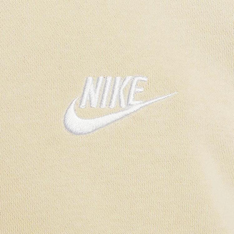 Nike Sportswear Solid Color Zip-Up Cropped Casual Jacket Women Outerwear Sand-Dune White FB7279-126
