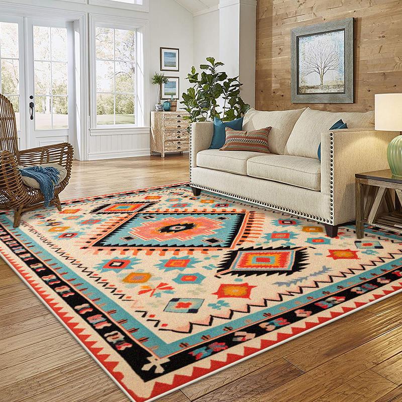 

Современный настраиваемый противоскользящий большой ковер для гостиной, мягкий ворсистый коврик для дивана и стола, легко чистится, ковер для украшения лаунжа и игровой комнаты 60*90cm