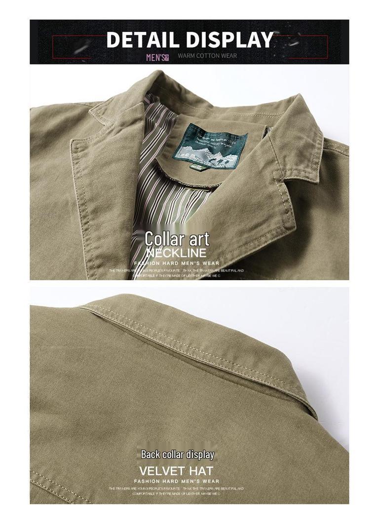 Men's Plus Size Pure Cotton Casual Blazer - Spring/Autumn Exclusive 817
