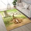 Multiple sizes Cartoon Forest Rug Pattern Carpet for Living Room Bedroom Sofa Home Decor Non-slip Floor Mat Luxury Gift