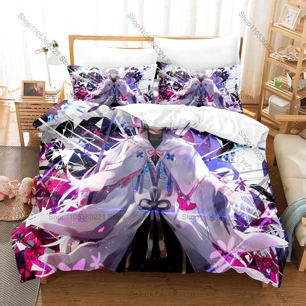 Cool Fate Grand Order FGO Popular Servants HD Print Bedding Set Duvet Cover + 2 Pillowcases Polyester Anime Game Room Decor