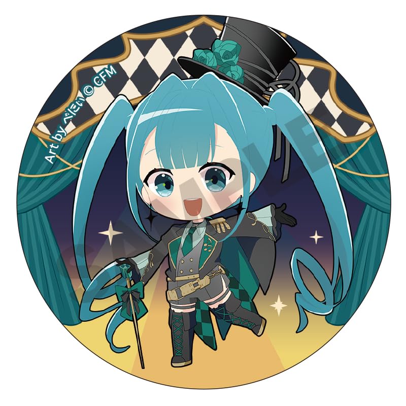 Crux Hatsune Miku Trading Can Badge Circus 1BOX Diameter Approx. 56mm Tinplate