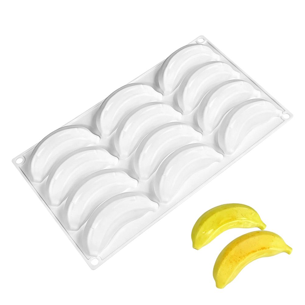 Stampo in Silicone per Torta Serie Frutta Banana Limone Mousse Dessert e Decorazioni Torta alla Frutta Strumenti da Cucina Riutilizzabili Decorazione Torta