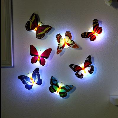 Luci Notturne a Farfalla Incollabili Creative 3D Adesivi Murali a Farfalla Lampade Decorazione Casa Fai da Te Adesivo Murale Illuminazione Lampada da Parete per Soggiorno