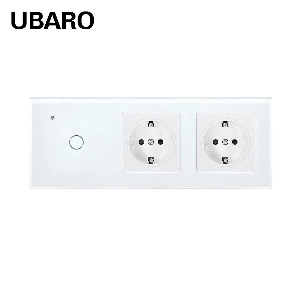 European Standard Type 228 Smart Switch Socket with Tempered Glass Panel, Alexa Voice Control, and Doodle App Compatibility