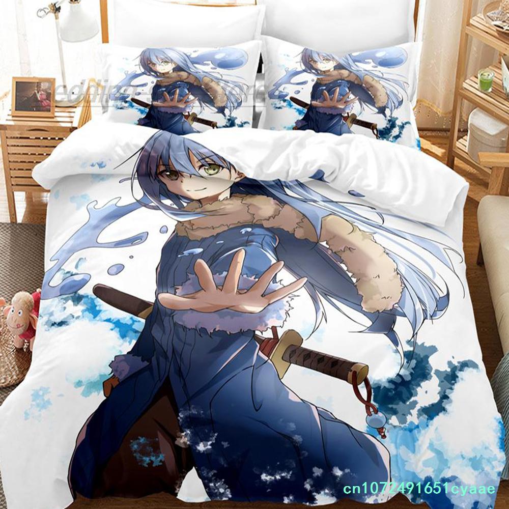 That Time I Got Reincarnated As A Slime Bedding Set Single Twin Full Queen King Size Bed Set Aldult Kids 3D Print Anime Cartoon