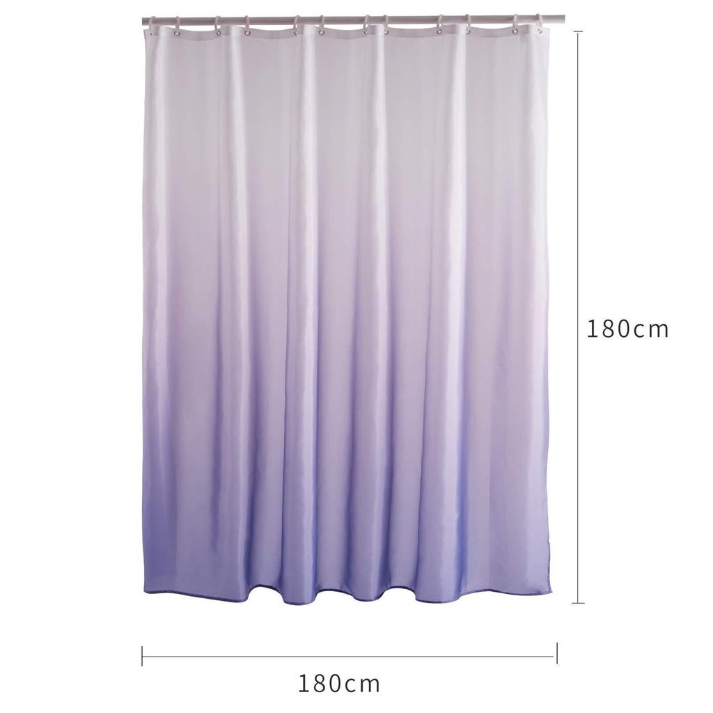 Gradual Change Digital Printing Shower Curtain, Waterproof Bathroom Curtain, Polyester Thickened Shower Cover Bathroom Curtain