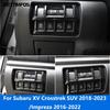 Head Light Lamp Switch Cover Trim For Subaru XV Crosstrek SUV 2018-/Impreza 2016- Carbon Fiber Interior Accessories