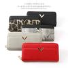 Alto Rose Long Wallet with V-shaped Metal Fittings, Sister, 160055-09, Red