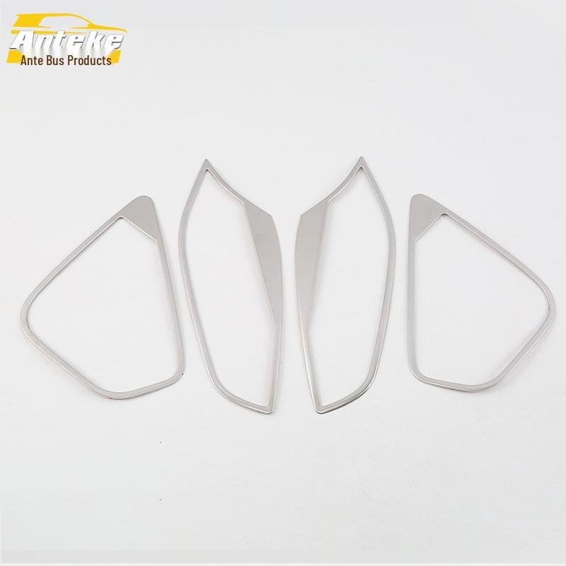 18-Model Compatible Stainless Steel Car Speaker Cover with Bright Ring Trim