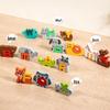 Kids' Educational Building Blocks: Alphabet, Numbers, Animals & Dinosaurs - Safe, High-Quality Wood, No Odor.