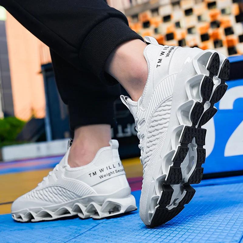 Men'S Slip On Walking Running Shoes Blade Tennis Casual Fashion Sneakers Comfort Non Slip Work Sport Athletic Trainer