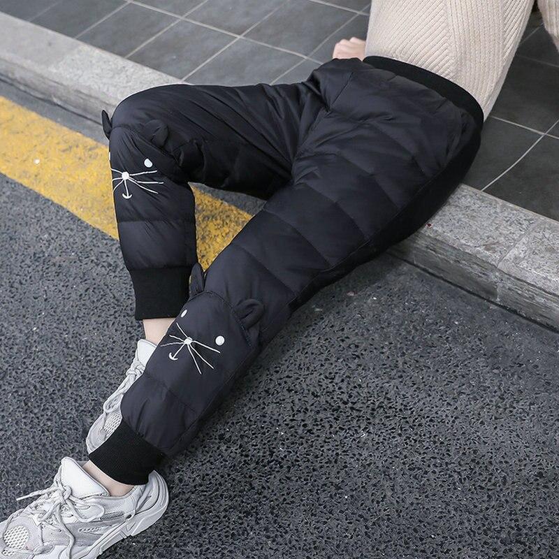 Warm Cotton Padded Down Pants Clothes 