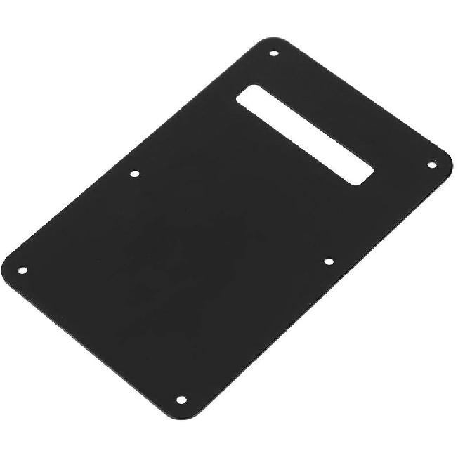 Задняя пластина грифа электрогитары с винтами, Защитная накладка на корпус, Крышка полости тремоло, Задняя крышка для электрогитары в стиле St (черный) Задняя пластина гитары Strat Spring