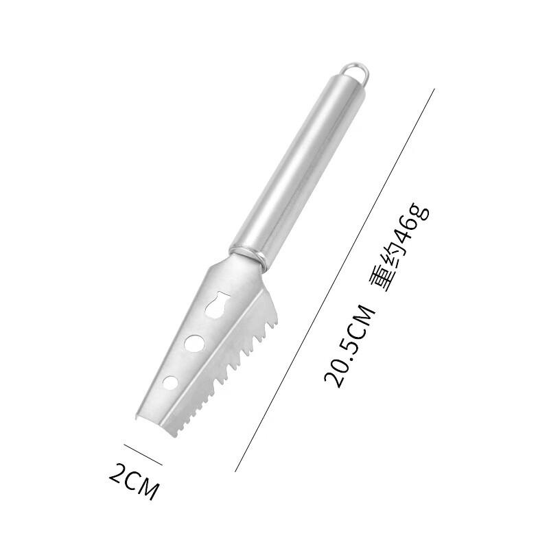 Zhishi Handheld 3-Hole Fish Scaler (4-Pack)
