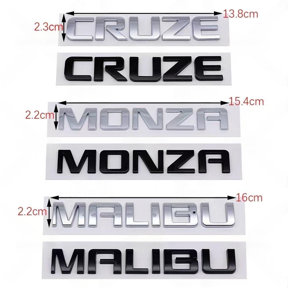 1Pc 3D ABS Car Letter Logo Sticker Tail Decoration Badge Auto Rear Trunk Emblem Decal Accessories