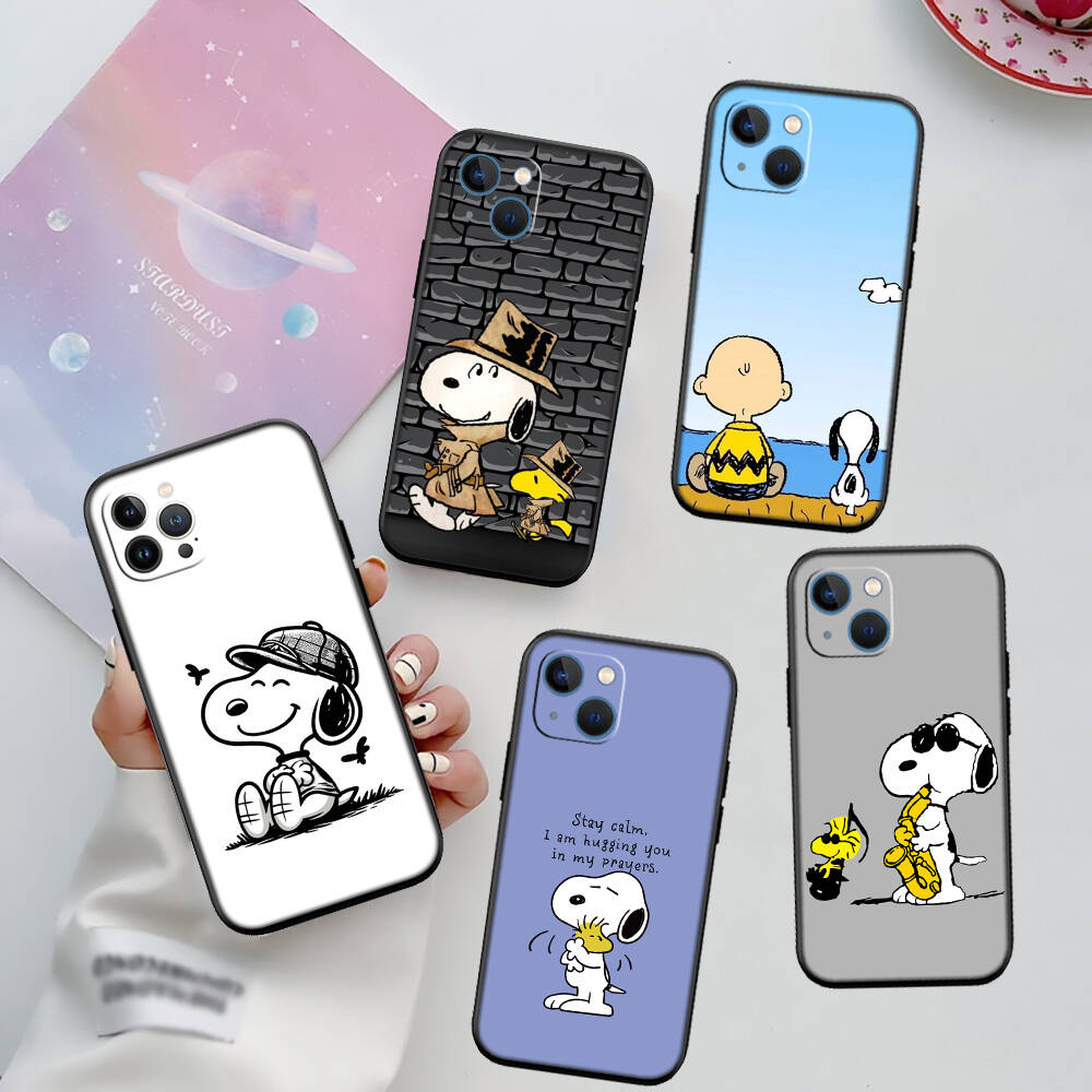 Charlie Snoopy Case for Samsung A06 A35 A25 A24 A15 A05S A05 M55 M35 M15 A02 A12 A13 A10 A16 A20 A30 A22 A31 A32 A33 A42 A50