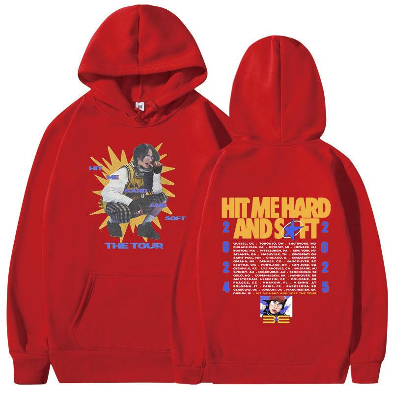 Hit Me Hard and Soft Tour 2024-2025 Hoodies Men Women Fashion Hip Hop Oversized Sweatshirt Casual Long Sleeve Pullover Fans Gift
