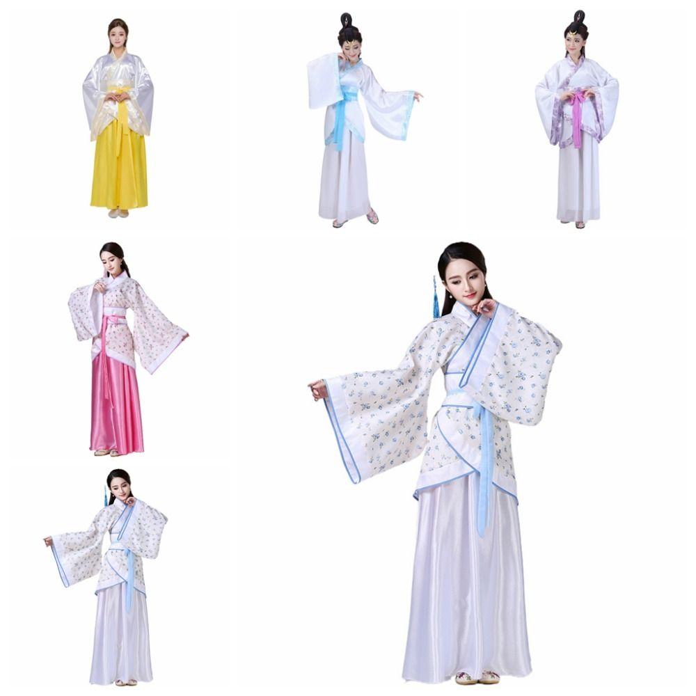 Traditional Chinese Ancient Dress Flower Embroidery Chinese Costume Chinese Hanfu Skirt  Girls