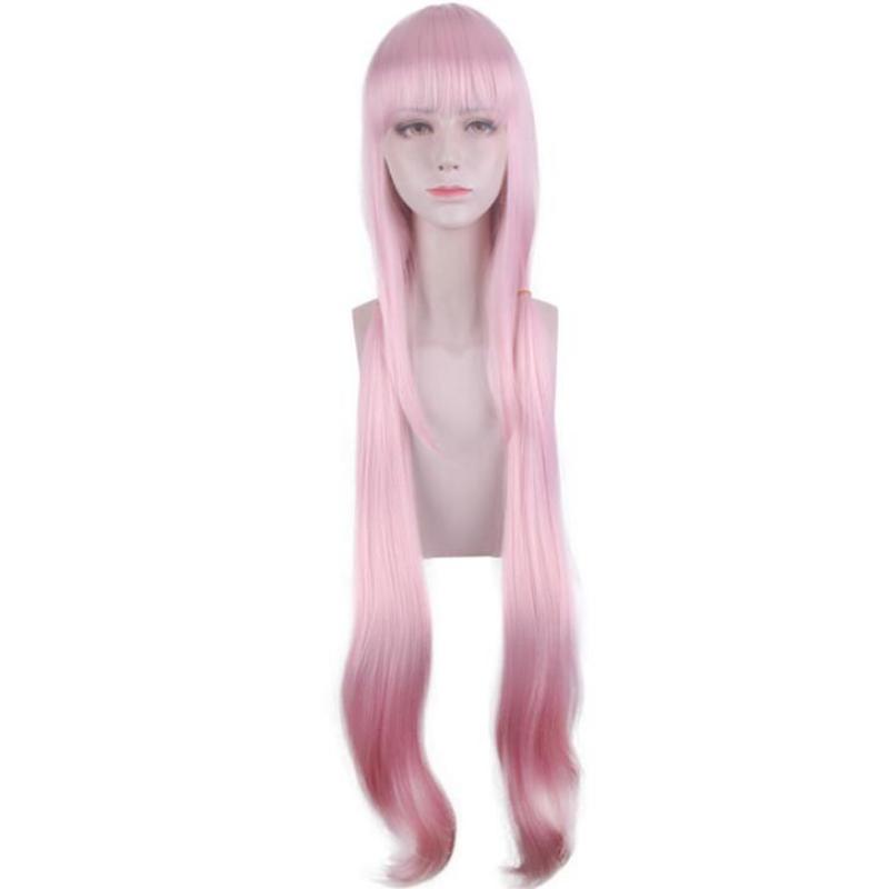 Anime 100cm Pink Long Wig Cosplay Nekopara Chocolat Vanilla Costume Heat Resistant Synthetic Hair Women Cosplay Wigs