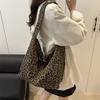 New Women's Bag Leopard Print Cloth Bag Women's Fashionable Large-capacity Shoulder Bag Simple Lazy Tote Bag