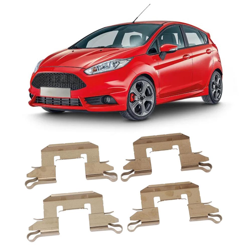 Front Brake Pad Shims 4 Piece Fitting Kit for Ford Fiesta MK7 2008-2017 Direct Fit LX0507 MBA1772 109 1772 KIT1158