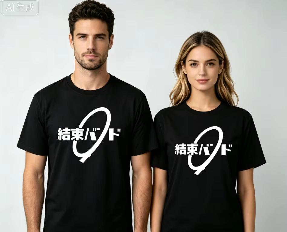 2026 New Unisex Crew‑Neck Short‑Sleeve T‑Shirt, Japanese Circular Text Graphic‑Print Harajuku‑Style Oversized T-shirt