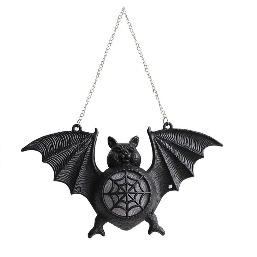 Halloween Glowing Bat Colorful Gradient Bat Lamp Hanging Ornament Pendant Party Scary Props For Home Decor