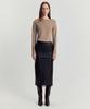 Meibeoyu Norby Leather Skirt _ Black