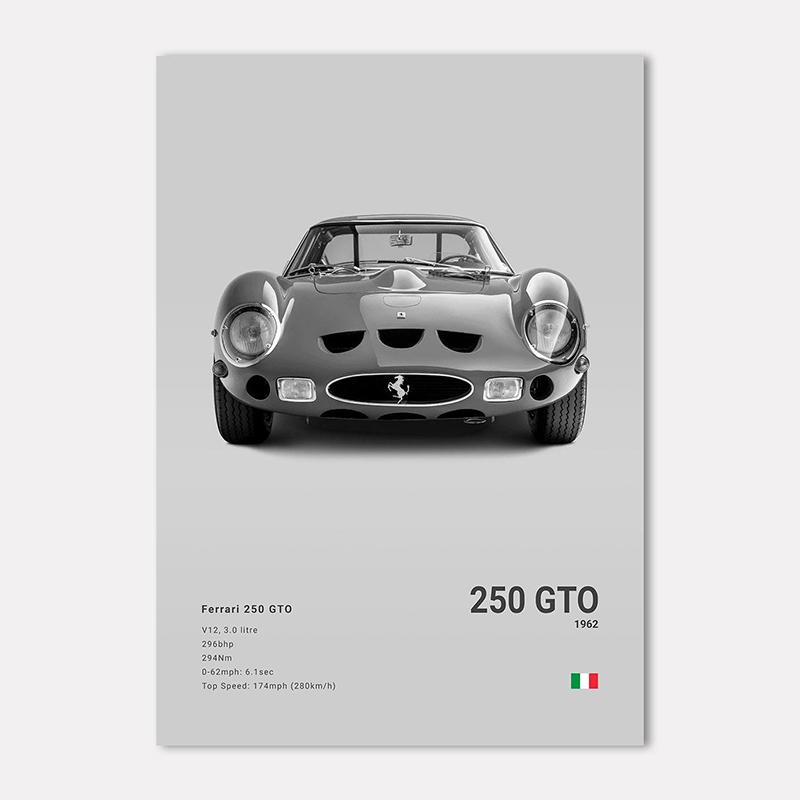 Famous Cars 812 458 296 Canvas Wall Art Print Poster 599XX SP3 F8 Decoration Mural Modern Home Decor Birthday Gift Unframed