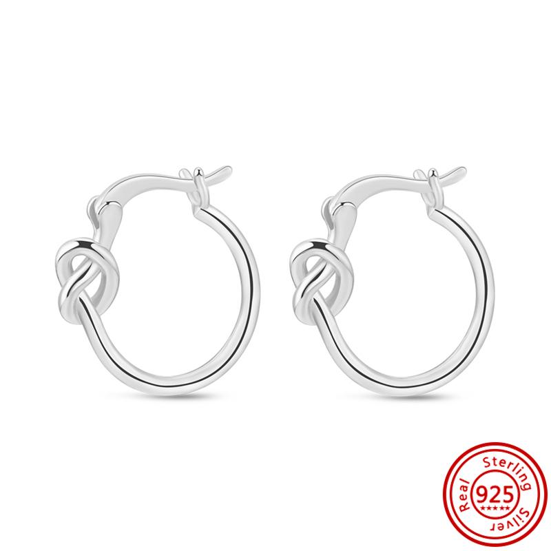 Orecchini a cerchio a cuore in argento sterling 925 100% scintillante lussuoso semplice moda momento perla donna gioielleria raffinata regalo per festival