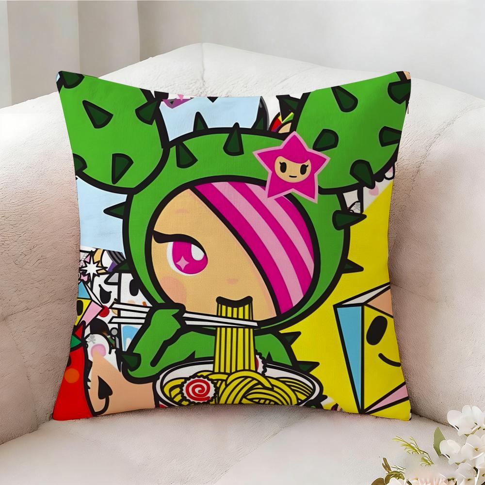Ttokidokis Animation Pillow Case Pillowcase Doublesided Printed Sofa Cushion Bedroom Headboard Pillow