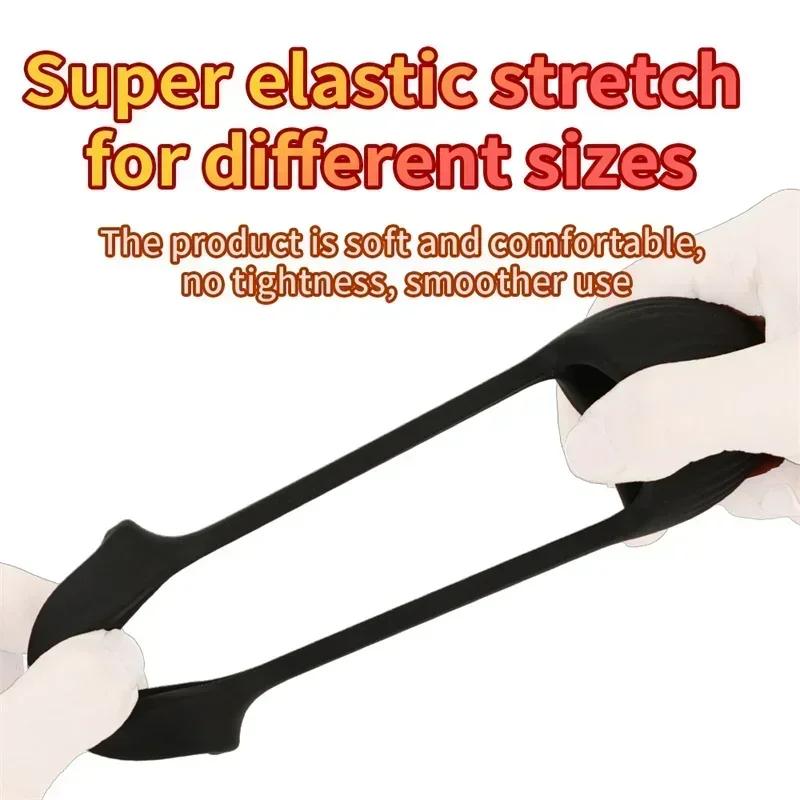 Male Scrotum Rings Delay Ejaculation Penis Ring Bondage Erection Ball Pendant Bullet Delay Cock Ring Ball Stretcher Man Sex Toys