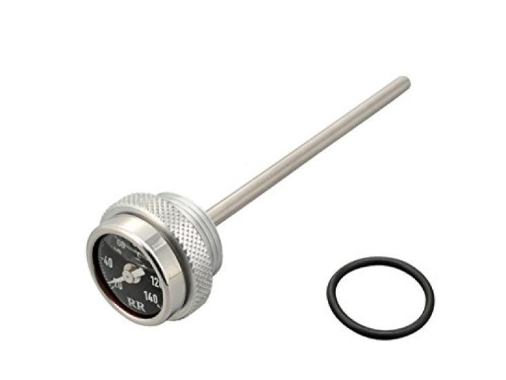 Daytona KEDO Motorcycle Oil Temperature RR Dipstick Temperature Gauge with Black Panel for 93261 Gauge, SR400/500 (78-21)