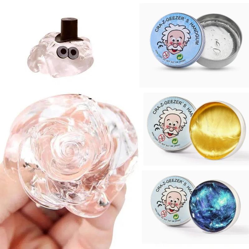 Reusable Putty Liquid Crystal Bouncy Slime Toy Set Kid Safe Mud Stress Relief Color Clay Shape Handmade Diy Handgum Playdough