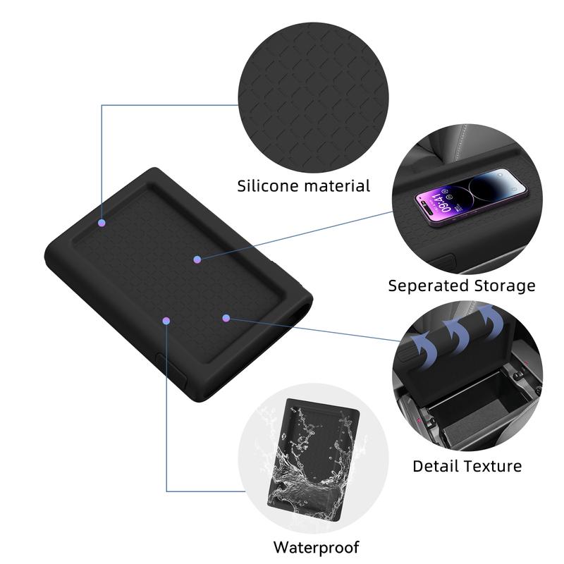 Smabee for Toyota RAV4 2026 Full Wrap Armrest Cover Silicone Center Console Lid Protector Anti-slip Car Interior Accessories