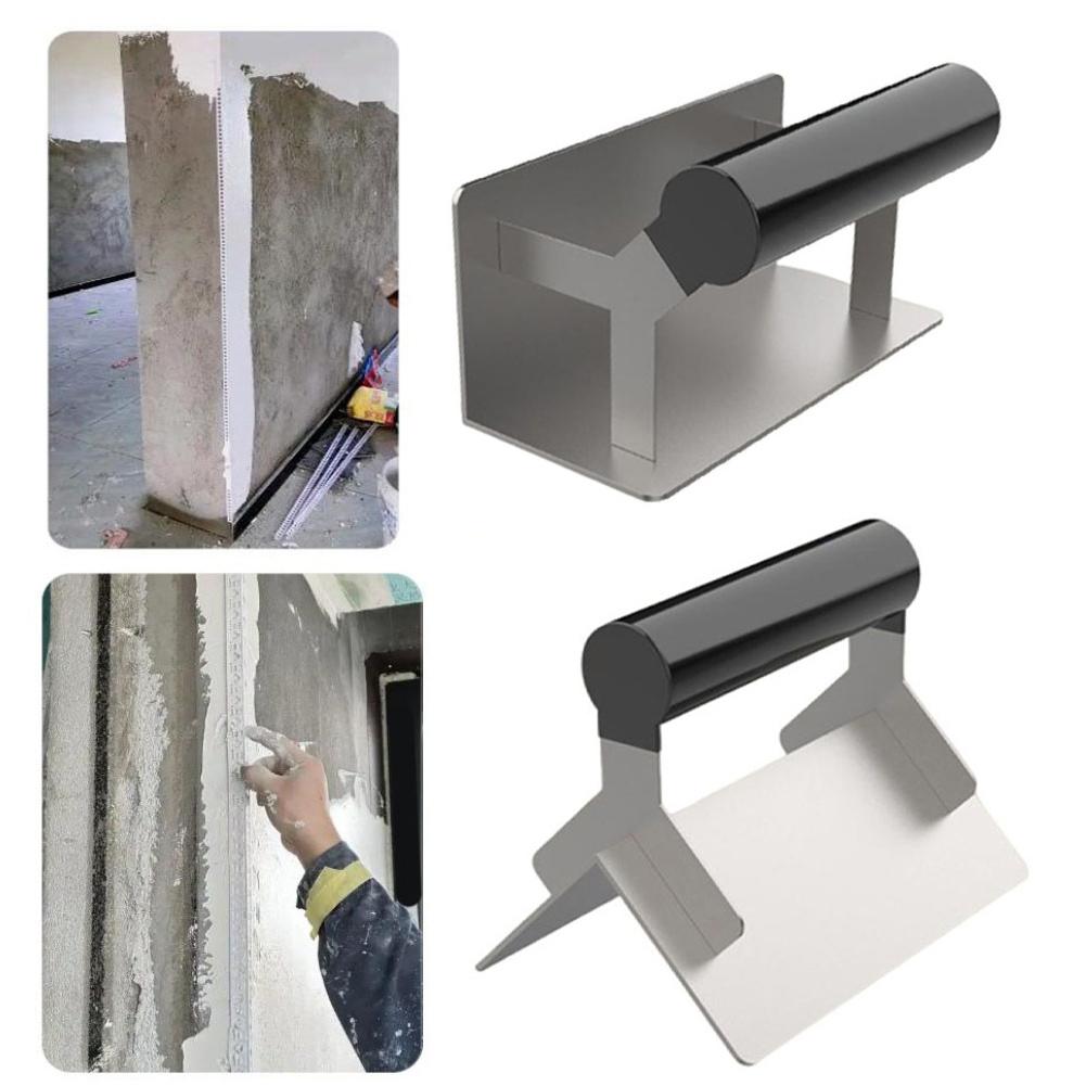 Stainless Steel Corner Trowel Drywall Corner Shaping Tool Putty Scraper Cement Finishing Construction Tool Putty Spatula