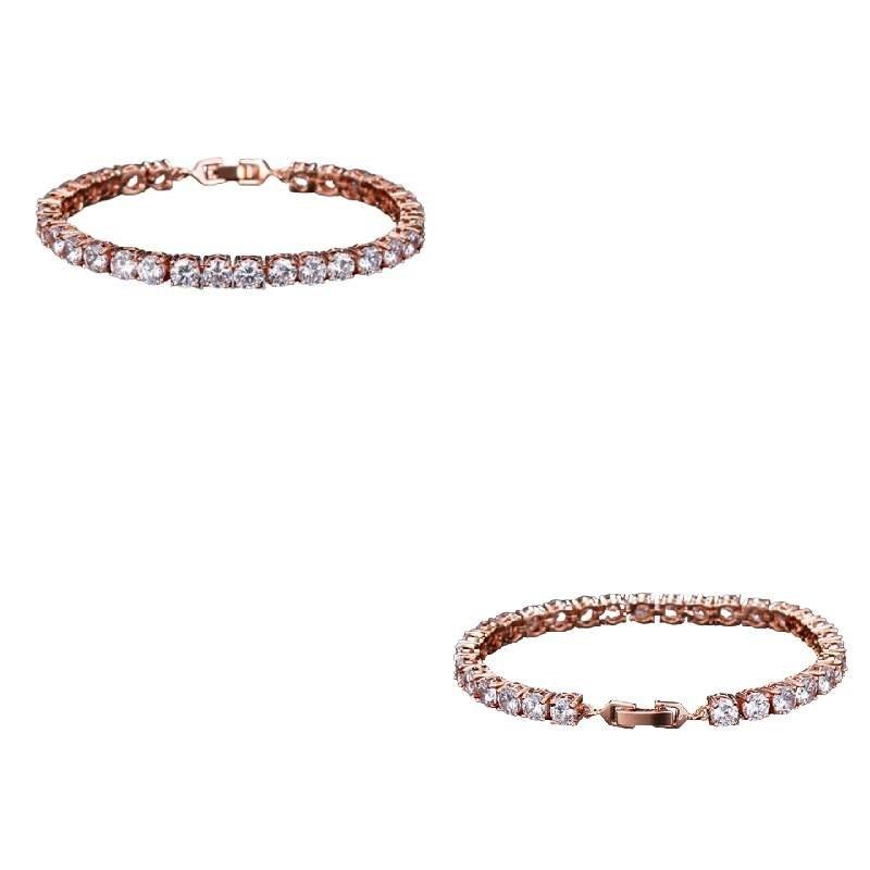 Modisches Kupferarmband im koreanischen Stil mit geometrischen Elementen für Damen