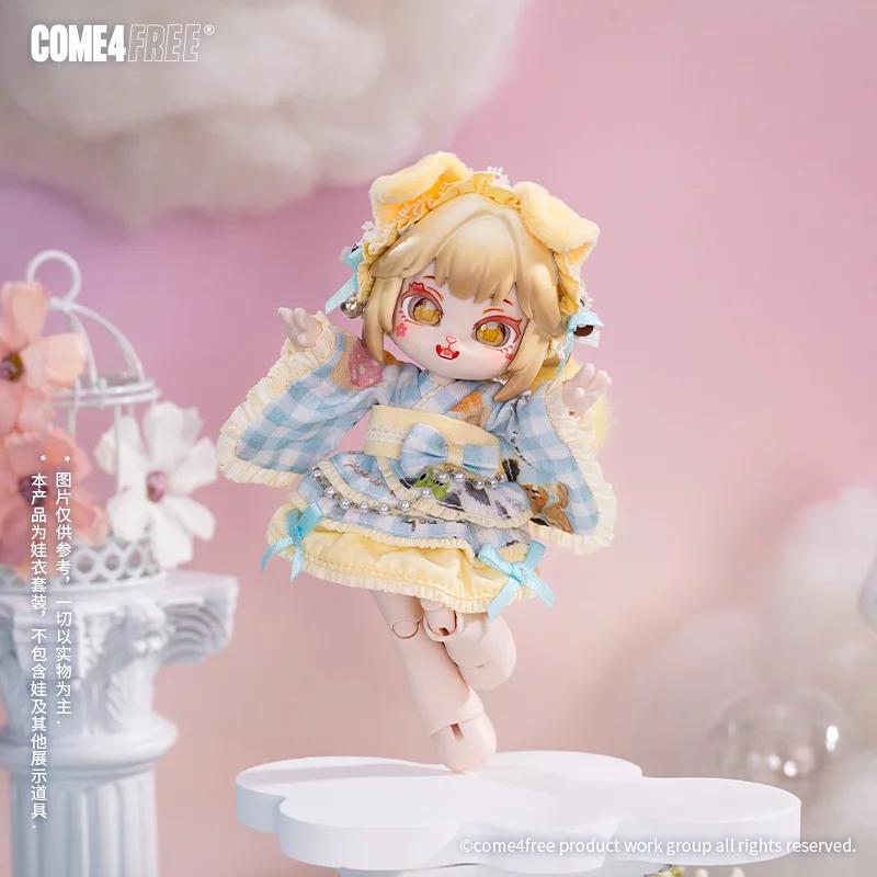 COME4FREE Daily Series 12 Bjd Doll Clothes OB11 Doll Girls Diy Skirt Toys Cute Action Figure Accessories Cartoon Decor Gifts