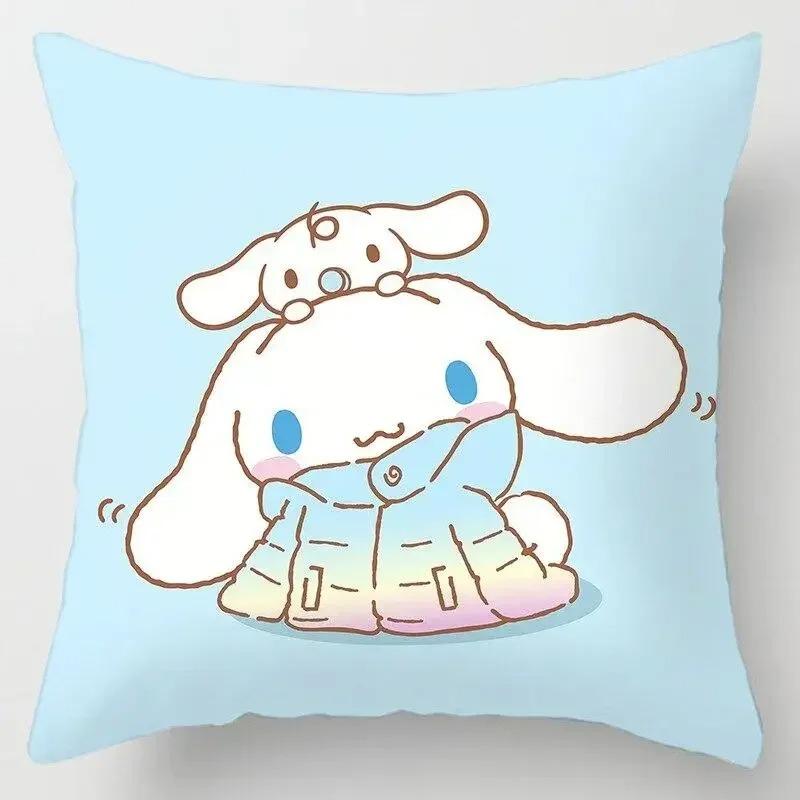 Japanese Style Cartoon Lumbar Pillow Cover Kawaii Sofa Cushion Home Decor