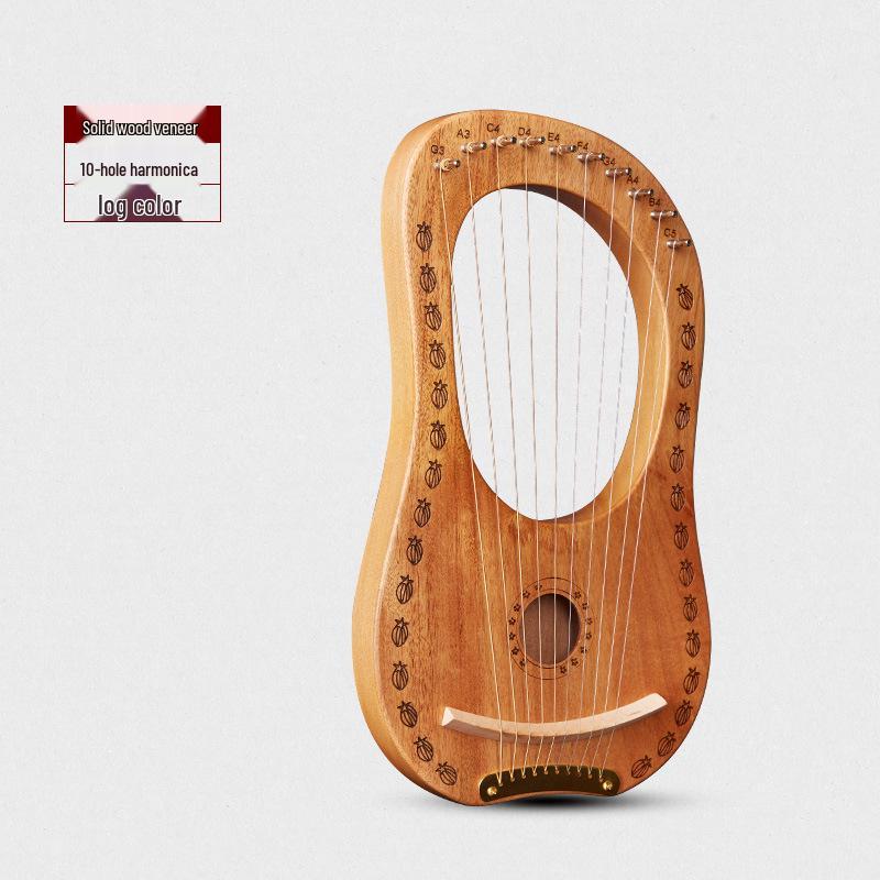 Lyre Harp: 16-Note, 19-String & 7-Note, 10-String Kithara Instrument