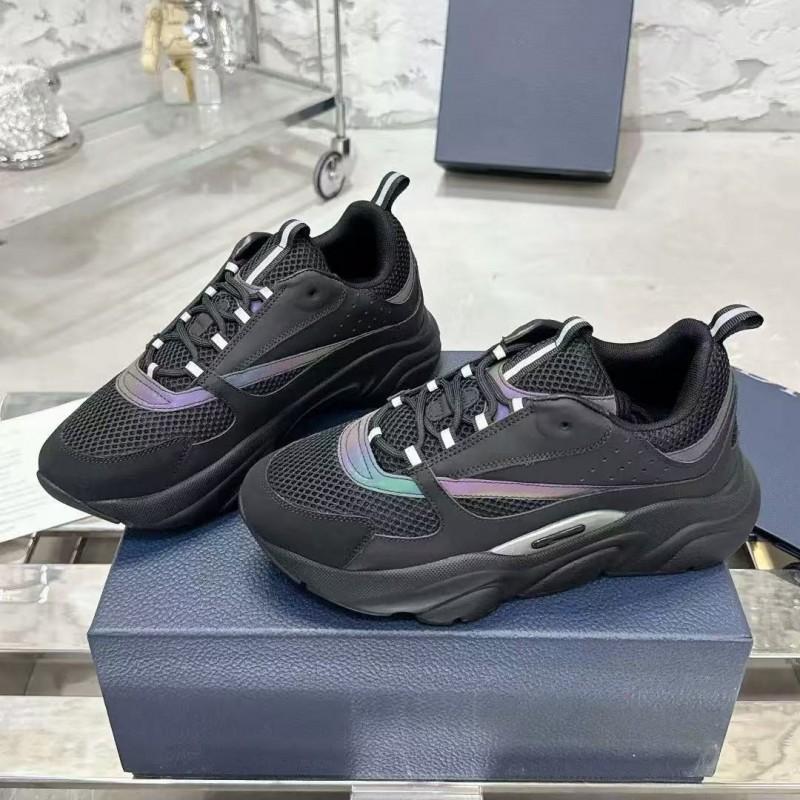 Mens Chunky Sneakers B22 B25 Mesh Breathable Casual Letter Print Dad Shoes Daily Wear