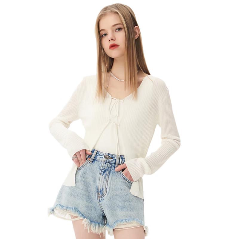 

Jinyujie Women s Silk Blend V-Neck Knit Cardigan M (Up to 100 lbs)