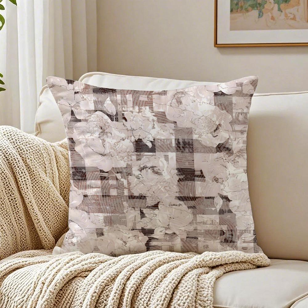 Retro Ink Prints Beautiful Cushion Cover Pillowcase Antidustmite living Room Sofa Decor Cushion Room