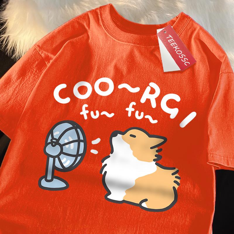 

Ветер Раздувающий Вельш-корги Собака Забавные Футболки Мужские Женские Бренд Свободные Повседневные С коротким рукавом Летняя Футболка Мягкий Дышащий Хлопок Бренд Топы 4XL