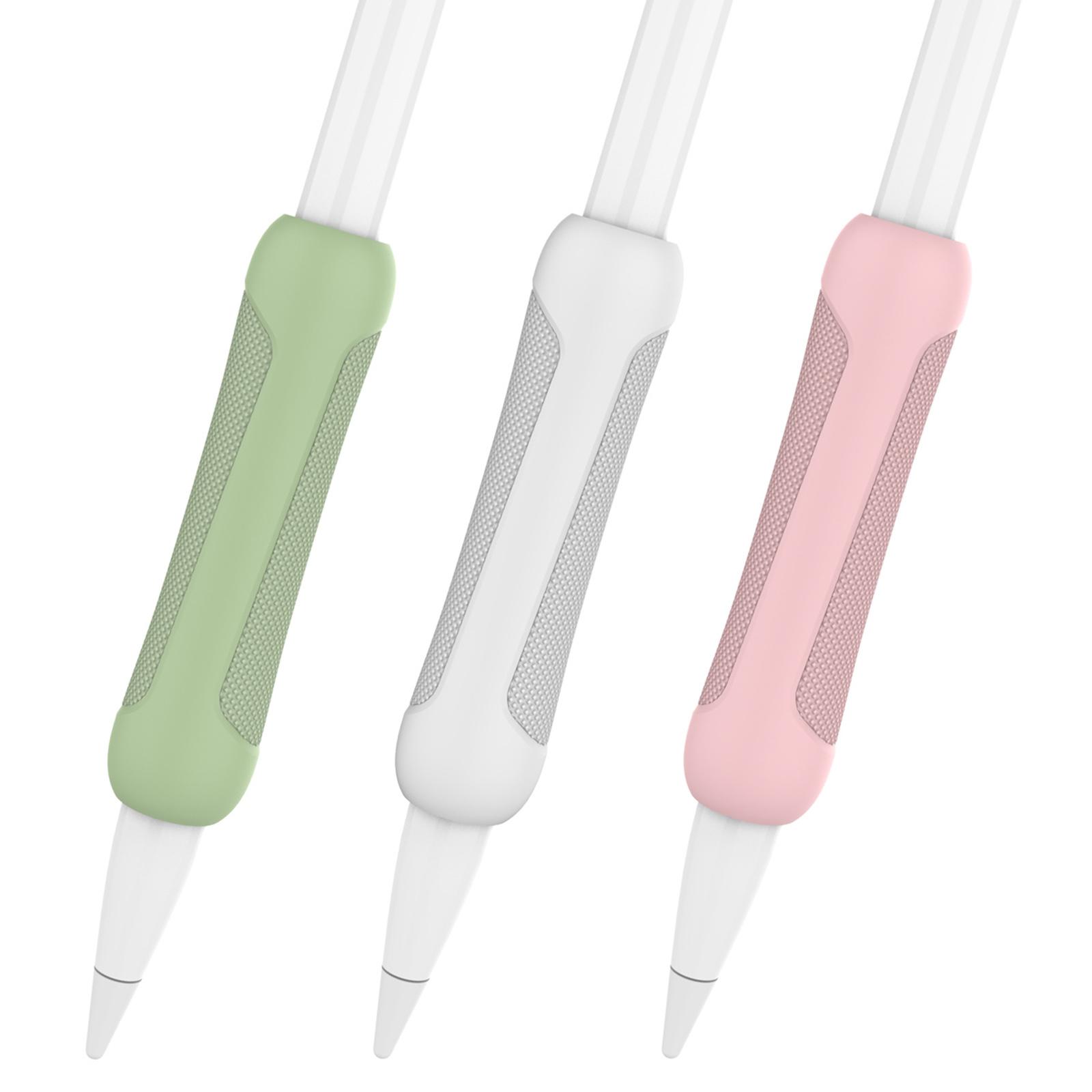 

3Pcs Silicone Sleeve for Apple Pencil Pro/Pencil (1st Generation)/(2nd Generation) Stylus Pencil Cover Grip Holder Pink Green White
