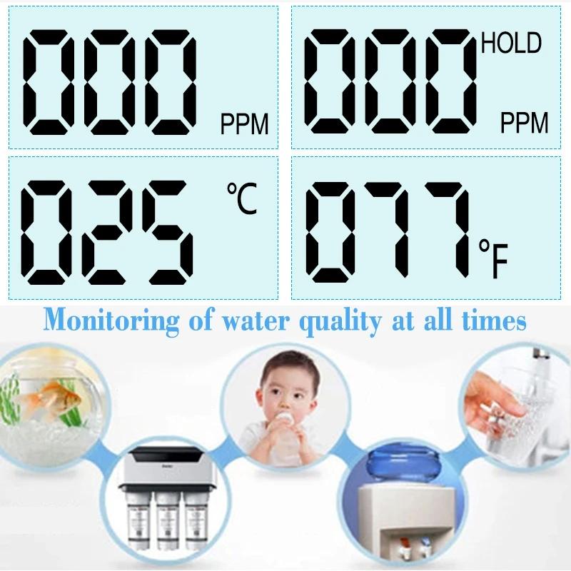 1/3 Pcs Portable LCD Digital TDS Water Quality Tester Water Testing Pen Filter Meter Measuring Tools Accessory for Aquarium Pool