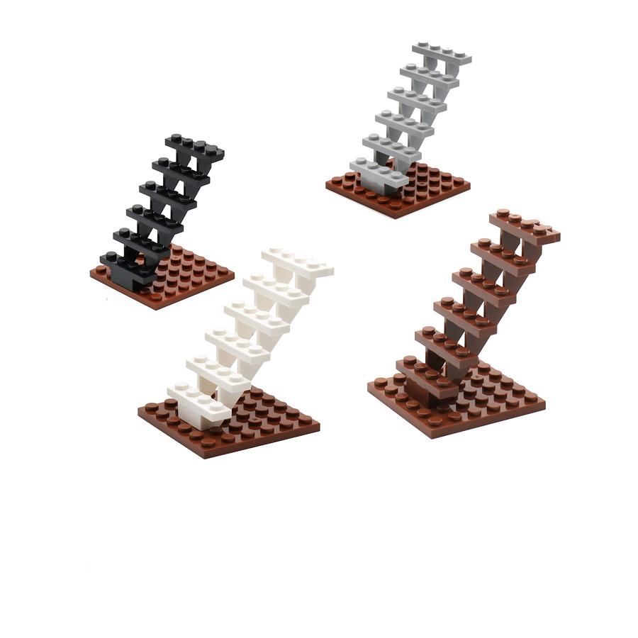 Superior-Grade 4Pcs Staircase First-Class Moc Construction Pieces High-Standard 7X4X6 Premium-Quality House First-Class Stairs First-Class