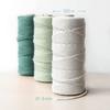 Fil pour macramé - navaris - 50176.02 - 3 bobines de 100m - 100% coton - 3 couleurs